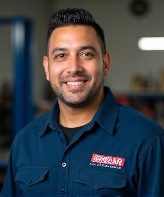 Portrait of John Diaz, ASE and I-Car certified technician