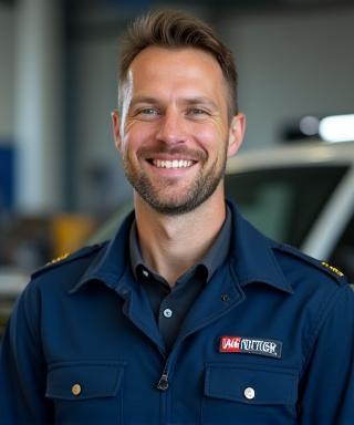 Portrait of Kyle Smith, ADAS Calibration Expert and Glass Replacement Specialist